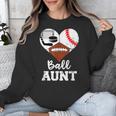 Ball Aunt Heart Football Baseball Hockey Game Day Unisex Sweatshirt Ball Aunt Heart Football Baseball Hockey Game Day Unisex Sweatshirt