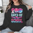 Happy 100 Days Of School Game Day Baseball Ice Cream Drip Unisex Sweatshirt