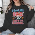 I Just Hit 100 Days Of School Baseball 100th Day Boys Kids Unisex Sweatshirt
