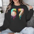 Kids Meme 67 Number Six 6 Seven 7 Ice Cream Drips Baseball Unisex Sweatshirt