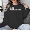 Mrs Gamechanger Baseball Scorekeeper Love Unisex Sweatshirt