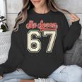 Number 67 Meme Six Seven Baseball Style Kids Boy Teen Unisex Sweatshirt