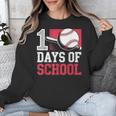 Retro 100 Days Of School Baseball Teacher Student 100 Days Unisex Sweatshirt Retro 100 Days Of School Baseball Teacher Student 100 Days Unisex Sweatshirt