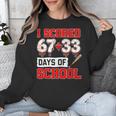 I Scored 6733 100th Days Of School Baseball Six Seven Meme Unisex Sweatshirt