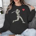 Valentines Day Baseball Batter Silhouette Heart Men Boy Kids Unisex Sweatshirt Valentines Day Baseball Batter Silhouette Heart Men Boy Kids Unisex Sweatshirt