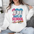 100 Days Of School Baseball Drip Bat 100th Day Of School Boy Unisex Sweatshirt