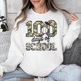 100 Days Of School Camo Baseball Camouflage For Kids Unisex Sweatshirt