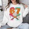 67 Ice Cream Drip Baseball Number 67 Player 67th Birthday Unisex Sweatshirt