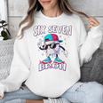 67 Meme Six Seven Baseball Ice Cream Drip Girls Boys Premium Tri-Blend Unisex Sweatshirt