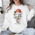 Baseball Christmas Ball Hat Snow Winter Premium Tri-Blend Unisex Sweatshirt