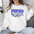 Blue Panther Baseball Home Plate Game Day Mascot Panther Unisex Sweatshirt