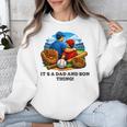 Father Son Baseball Father's Day Unisex Sweatshirt Father Son Baseball Father's Day Unisex Sweatshirt