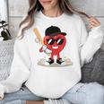 Heart Playing Baseball Valentine Baseball Unisex Sweatshirt Heart Playing Baseball Valentine Baseball Unisex Sweatshirt