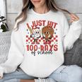 I Just Hit 100 Days Of School Baseball 100th Day Teacher Kid Unisex Sweatshirt