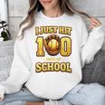 I Just Hit 100 Days Of School Baseball Boys Kids 100th Day Unisex Sweatshirt I Just Hit 100 Days Of School Baseball Boys Kids 100th Day Unisex Sweatshirt