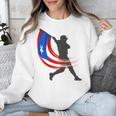Puerto Rico Baseball Flag Player Boricua Heritage Sports Unisex Sweatshirt