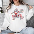 Santa Playing Baseball Catcher Merry Christmas Sport Player Unisex Sweatshirt
