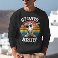 67 Days Of School Bruh Teacher Kids Dabbing Baseball Unisex Sweatshirt