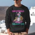 Baseball Is My Valentine Ice Cream Drip Crossed Bats Sport Unisex Sweatshirt