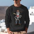 Cowboy Skeleton Baseball Halloween Graphic Unisex Sweatshirt Cowboy Skeleton Baseball Halloween Graphic Unisex Sweatshirt