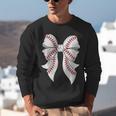 Cute Baseball Coquette Bow For Women Girls Baseball Mama Mom Unisex Sweatshirt