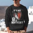 It's My 8th Birthday Baseball Football Heart 8 Year Old Unisex Sweatshirt It's My 8th Birthday Baseball Football Heart 8 Year Old Unisex Sweatshirt