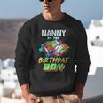 Nanny Of The Birthday Boy Baseball Football Colorful Unisex Sweatshirt
