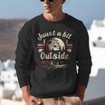 Retro Quote Just a Bit Outside Baseball Vintage Unisex Sweatshirt