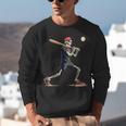 Skeleton Baseball Halloween Costume Men Boys Kids Unisex Sweatshirt