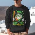 St Patricks Day Baseball Ice Cream Baseball Player Cartoon Unisex Sweatshirt