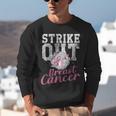 Strike Out Breast Cancer Baseball Warrior Unisex Sweatshirt