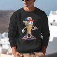 USA Patriotic Baseball Ice Cream Cone Freedom Unisex Sweatshirt USA Patriotic Baseball Ice Cream Cone Freedom Unisex Sweatshirt