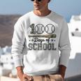 100 Days Of School Baseball Camo Boys School Teacher Unisex Sweatshirt