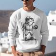 Frog Basketbal Men Women Grumpy Frog Playing Baseball Unisex Sweatshirt Frog Basketbal Men Women Grumpy Frog Playing Baseball Unisex Sweatshirt