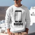 Texted First Bruh Seen Message Valentine's Day Humor Raglan Baseball Tee Unisex Sweatshirt