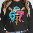 67 Baseball Ice Cream Drip Player Unisex Sweatshirt 67 Baseball Ice Cream Drip Player Unisex Sweatshirt
