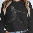 Baseball Batter Line Abstract Geometry Team Player Family Unisex Sweatshirt Baseball Batter Line Abstract Geometry Team Player Family Unisex Sweatshirt