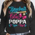 Baseball Or Bows Poppa Loves You Gender Reveal Unisex Sweatshirt