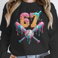 Baseball Drip Number 67 Player Unisex Sweatshirt