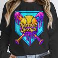 Baseball Drip Outfit Boys Ice Cream Drip Baseball Lifestyle Unisex Sweatshirt