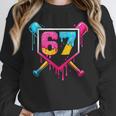 Baseball Ice Cream Drip 67 Meme Six Seven 67th Birthday Unisex Sweatshirt Baseball Ice Cream Drip 67 Meme Six Seven 67th Birthday Unisex Sweatshirt