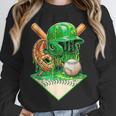 Baseball Life Style Ice Cream Drip Green Unisex Sweatshirt