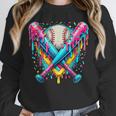 Baseball Player Ice Cream Drip Unisex Sweatshirt Baseball Player Ice Cream Drip Unisex Sweatshirt