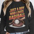 Just A Boy Who Loves Baseball Player Kids Unisex Sweatshirt Just A Boy Who Loves Baseball Player Kids Unisex Sweatshirt