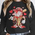 Kids Baseball Drip Ice Cream Apparel Kids Boys Valentine Unisex Sweatshirt