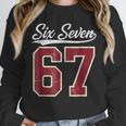 Six Seven Meme Boys Girls Kids 67 Baseball Jersey Unisex Sweatshirt