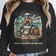 Tired Mom's Baseball Club Surviving On Snacks And Home Runs Unisex Sweatshirt Tired Mom's Baseball Club Surviving On Snacks And Home Runs Unisex Sweatshirt