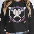I Wear Purple For Alzheimers Awareness Baseball Heart Ribbon Unisex Sweatshirt I Wear Purple For Alzheimers Awareness Baseball Heart Ribbon Unisex Sweatshirt