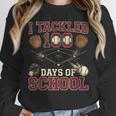 Women's 100 Days Of School Boys Kids Baseball Unisex Sweatshirt