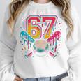 Baseball Drip 6 7 Number 67 Six Seven Meme Boys Kids Unisex Sweatshirt